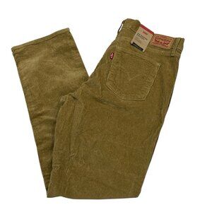 Levis Pants Womens 32x30 Brown Corduroy 314 Shaping Straight Leg Neutral Fall